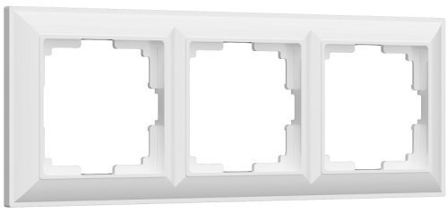 Рамка универсальная Werkel Fiore 3-м. белый фото Рамка универсальная Werkel Fiore 3-м. белый картинка